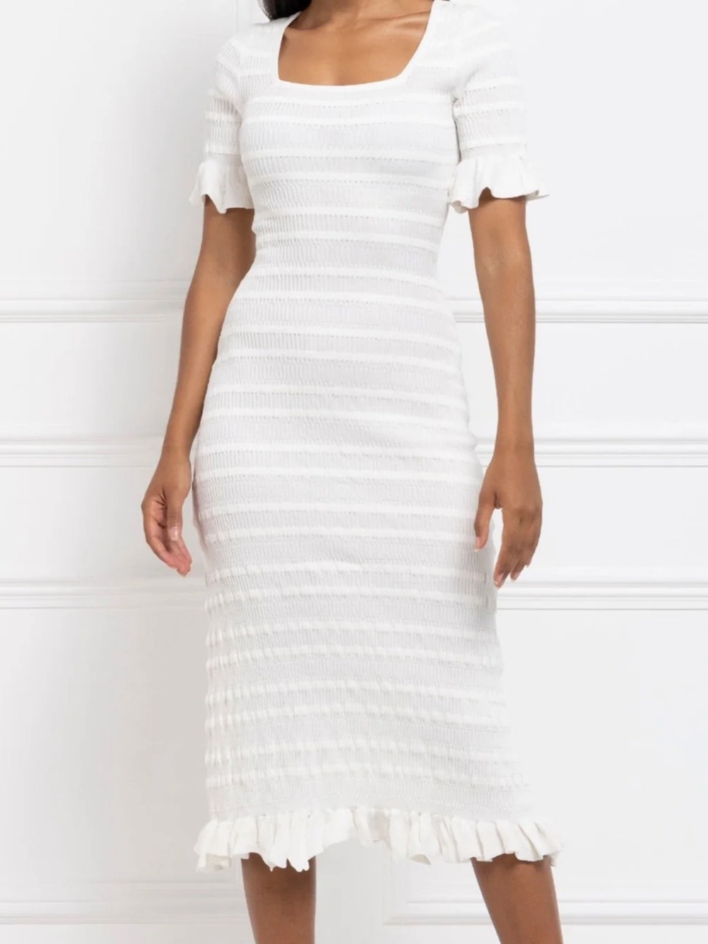 Aavelle lightweight knit dress in chantilly